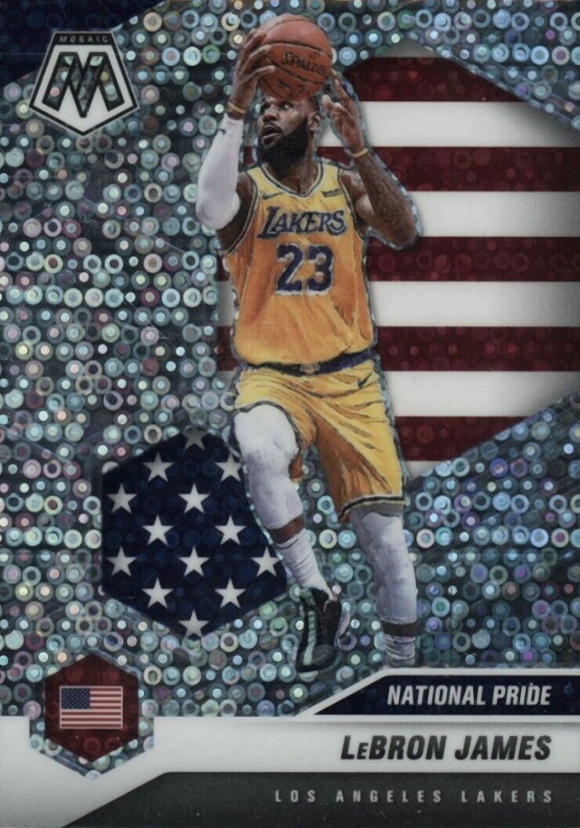 2020  Panini Mosaic LeBron James #247 Basketball Card