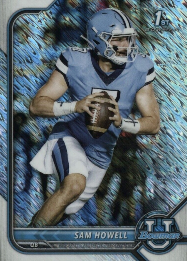 2021 Bowman University Chrome Prospects Sam Howell #81 Football Card