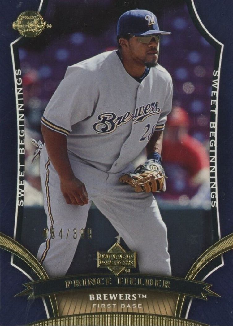 2005 Upper Deck Sweet Spot Prince Fielder #152 Baseball Card