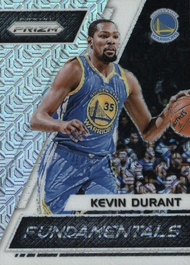 2017 Panini Prizm Fundamentals Kevin Durant #25 Basketball Card