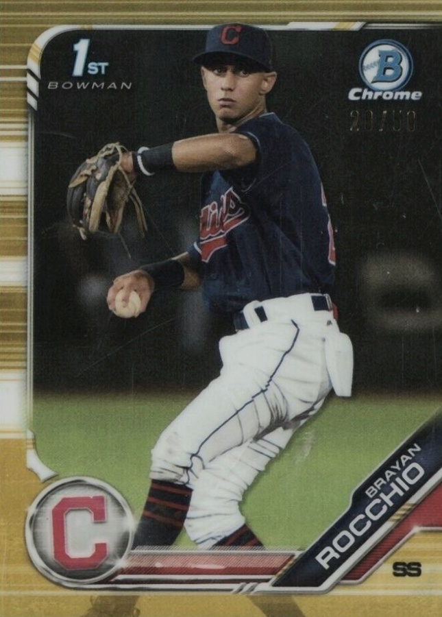 2019 Bowman Chrome Prospects Brayan Rocchio #BCP209 Baseball Card