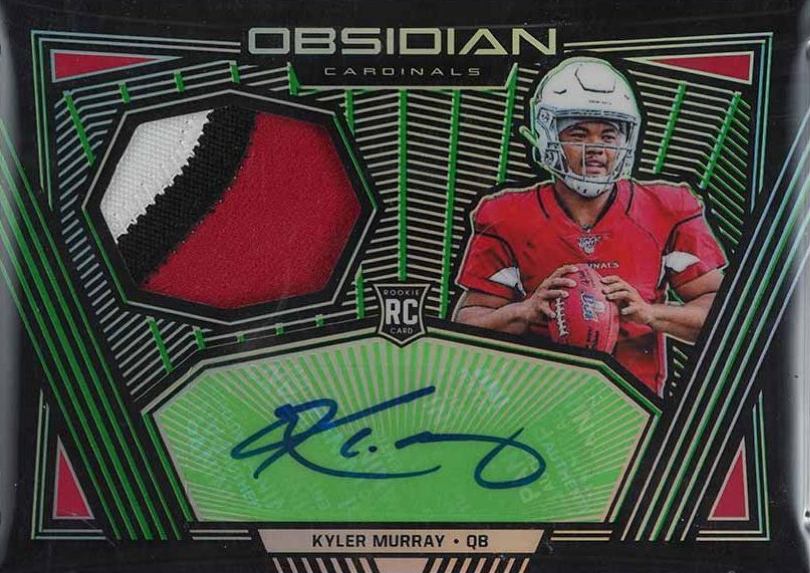 2019 Panini Obsidian Rookie Jersey Autograph Kyler Murray #KMU Football Card