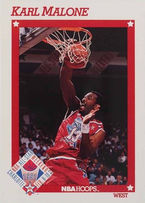 1991 Hoops Karl Malone #267 Basketball Card