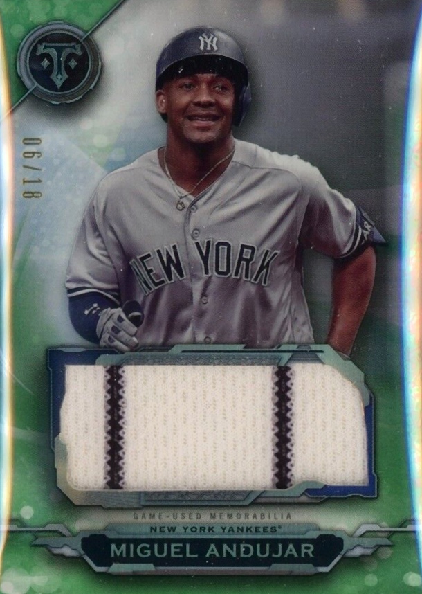 2019 Topps Triple Threads Single Jumbo Relics Miguel Andujar #MA1 Baseball Card