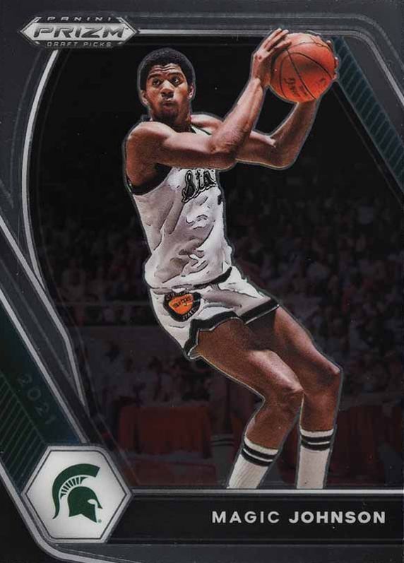 2021 Panini Prizm Draft Picks Magic Johnson #86 Basketball Card