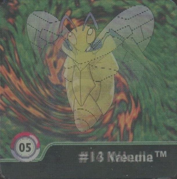 1999 Pokemon Action Flipz Series One Beedrill/Kakuna/Weedle #5 TCG Card