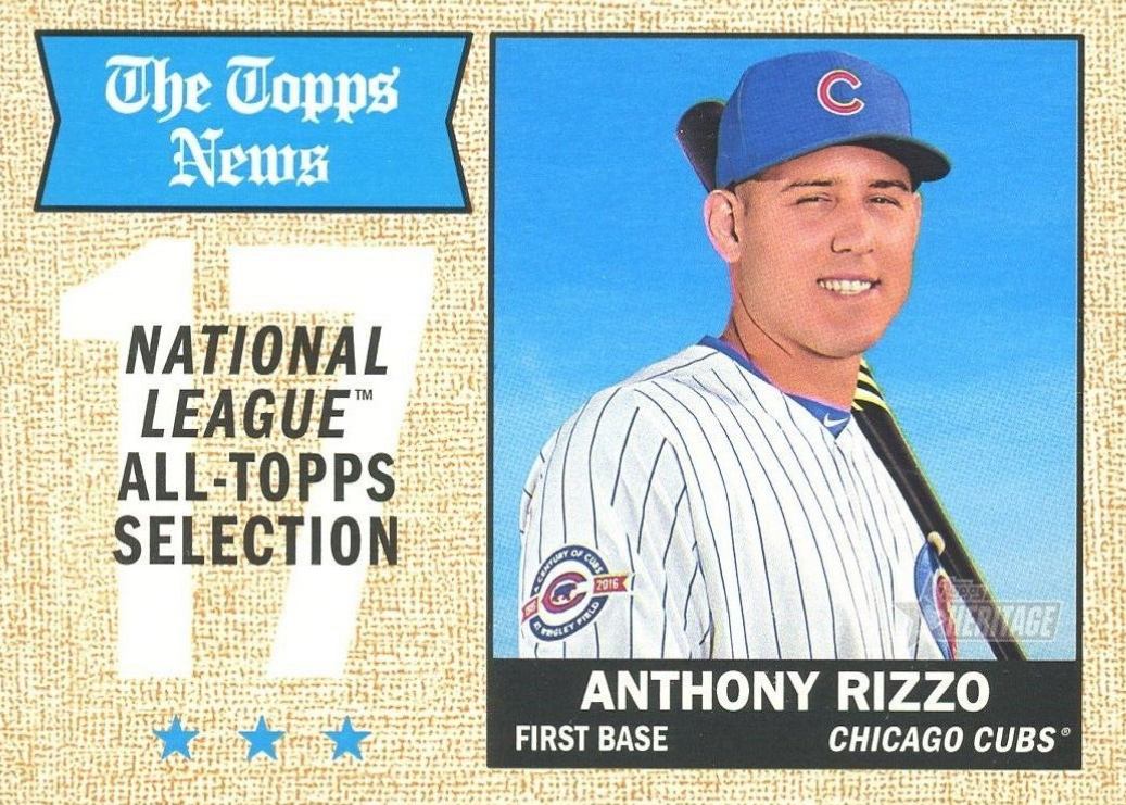 2017 Topps Heritage  Anthony Rizzo #372 Baseball Card