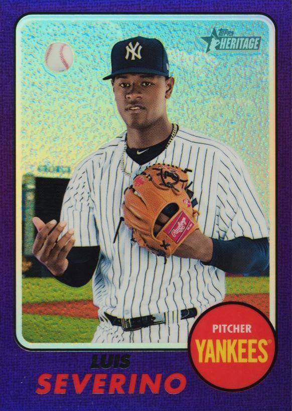 2017 Topps Heritage  Luis Severino #710 Baseball Card