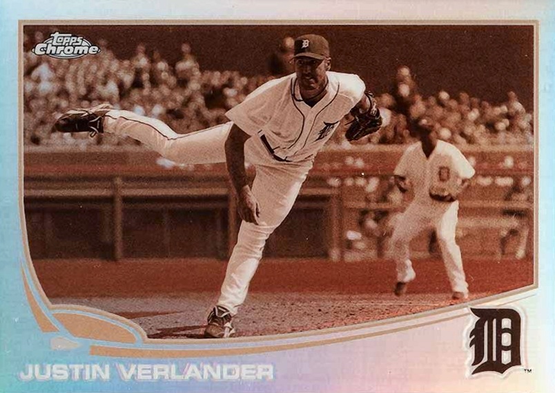 2013 Topps Chrome Justin Verlander #150 Baseball Card