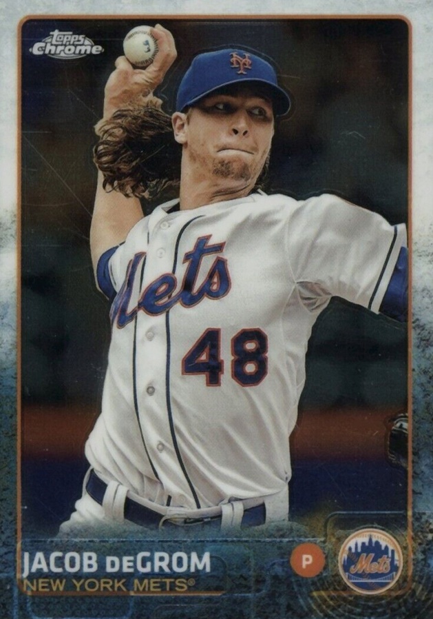 2015 Topps Chrome Jacob DeGrom #183 Baseball Card