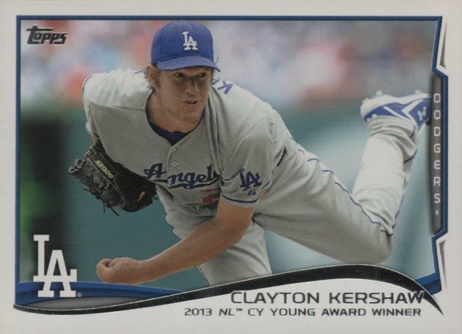 2014 Topps Mini Clayton Kershaw #604 Baseball Card