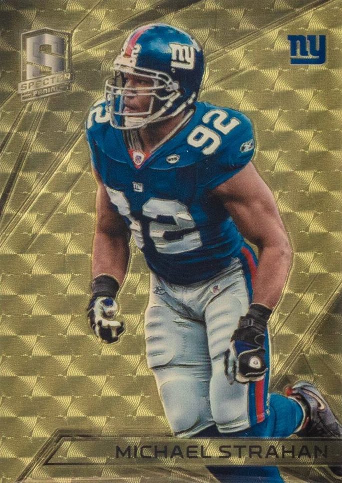 2015 Panini Spectra Michael Strahan #84 Football Card