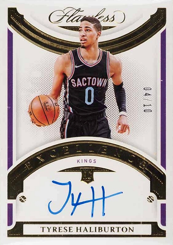 2020 Panini Flawless Excellence Signatures Tyrese Haliburton #EXSHAL Basketball Card