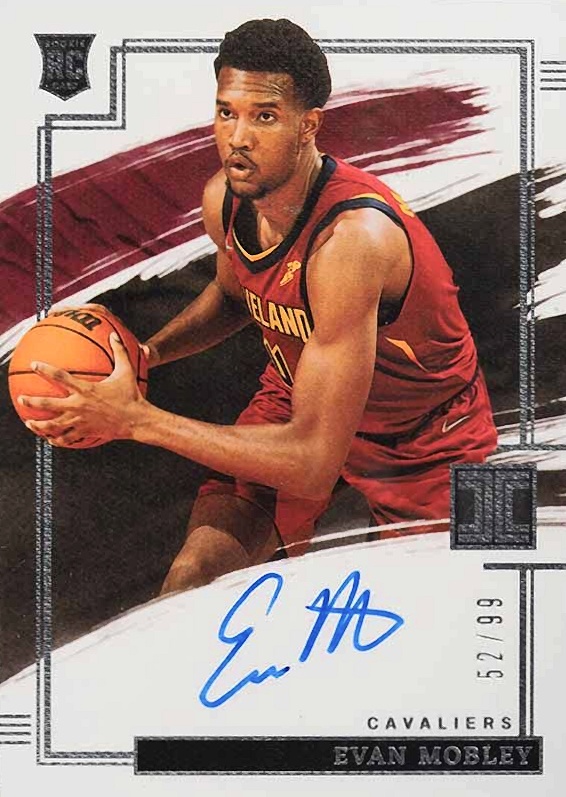 2021 Panini Impeccable Rookie Autographs Evan Mobley #RAEVA Basketball Card