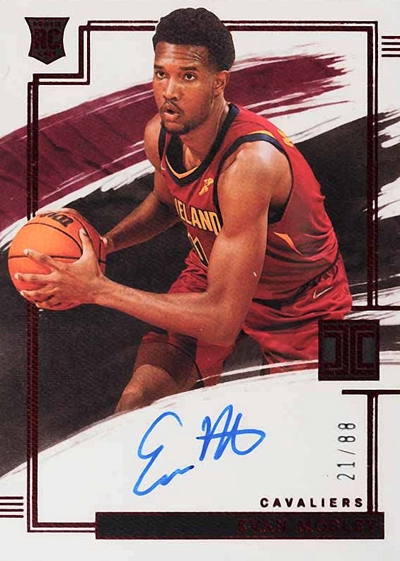 2021 Panini Impeccable Rookie Autographs Evan Mobley #RAEVA Basketball Card