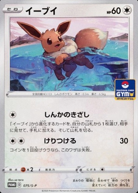 2020 Pokemon Japanese S Promo Eevee #075 TCG Card