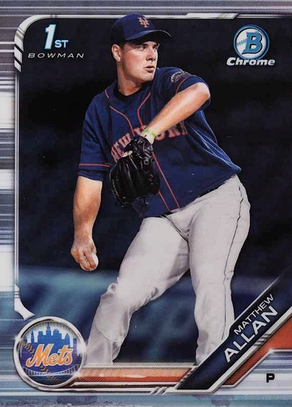 2019 Bowman Draft Matthew Allan #BDC48 Baseball Card