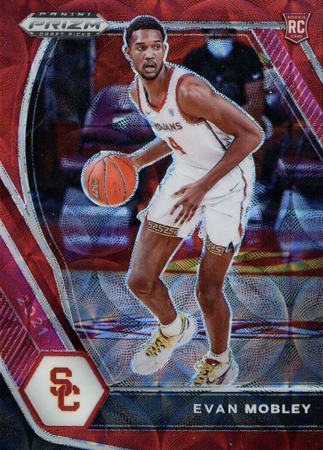 2021 Panini Prizm Draft Picks Evan Mobley #2 Basketball Card