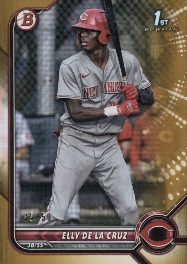 2022 Bowman Paper Prospects Elly de La Cruz #BP50 Baseball Card