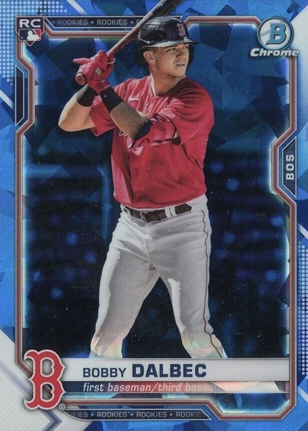 2021 Bowman Chrome Sapphire Edition Bobby Dalbec #1 Baseball Card