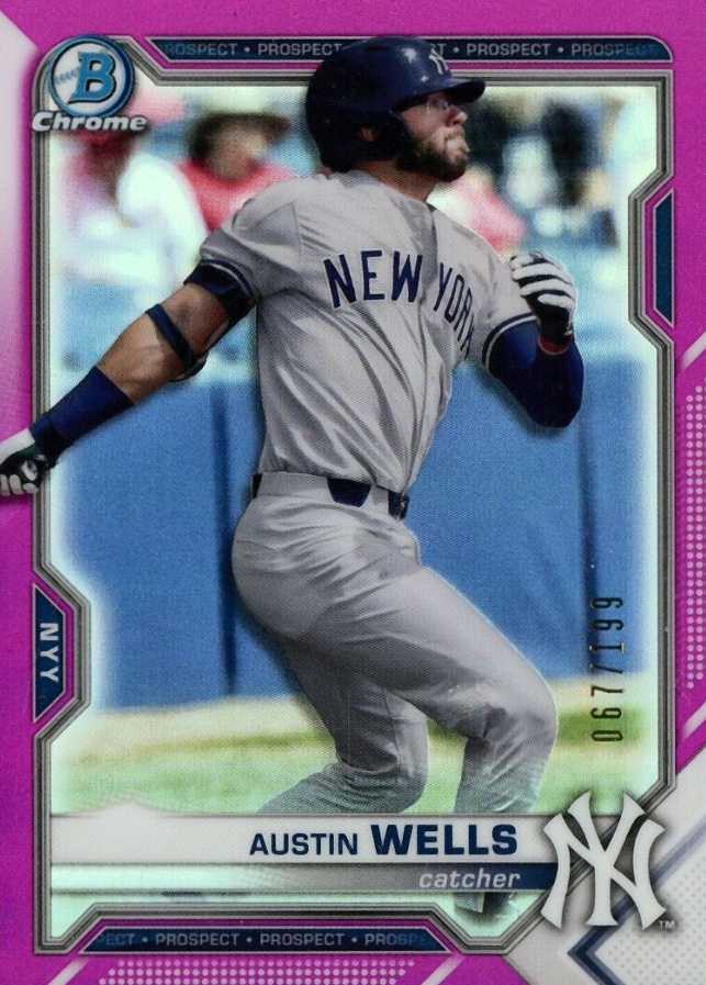 2021 Bowman Chrome Prospects Austin Wells #BCP214 Baseball Card