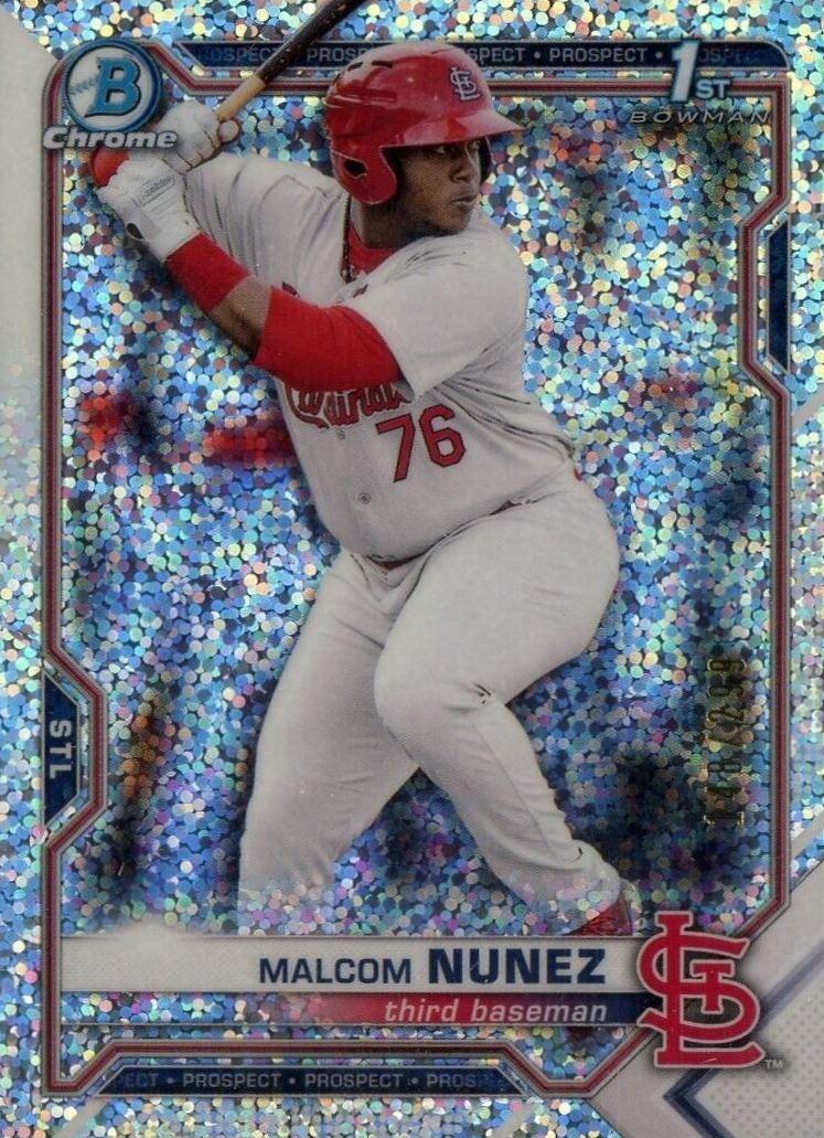 2021 Bowman Chrome Prospects Malcom Nunez #BCP226 Baseball Card