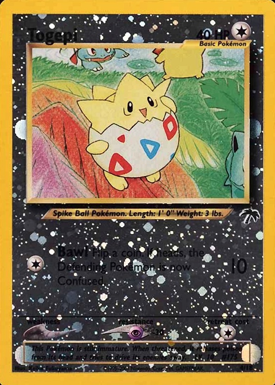 2001 Pokemon Southern Islands Promo Togepi-Holo #4 TCG Card