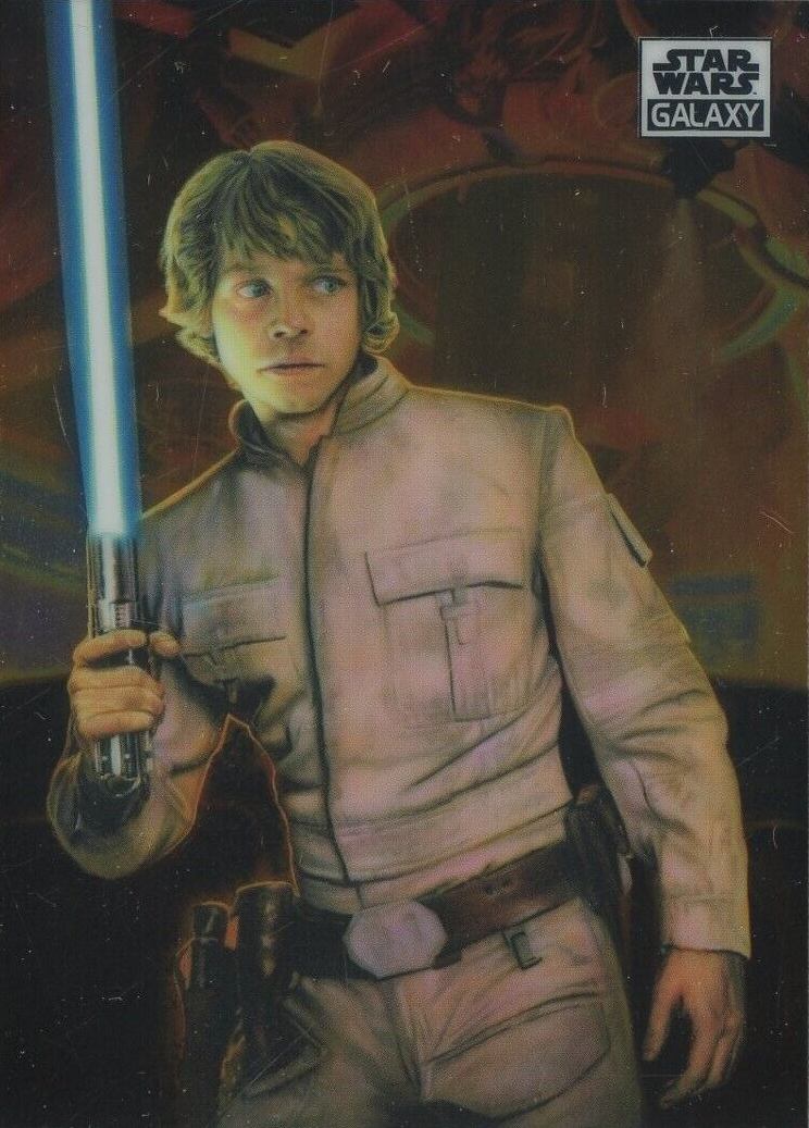 2021 Topps Chrome Star Wars Galaxy Luke Skywalker #34 Non-Sports Card