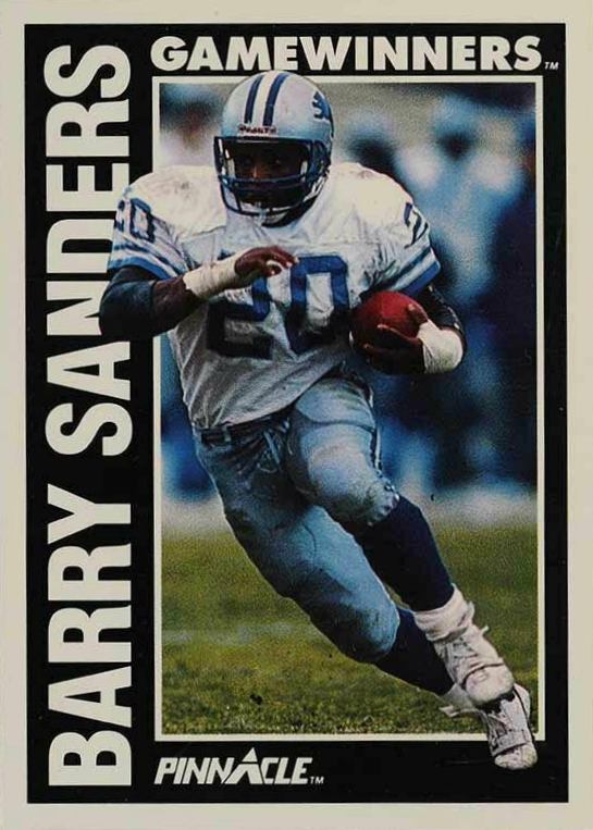 1991 Pinnacle Barry Sanders #366 Football Card