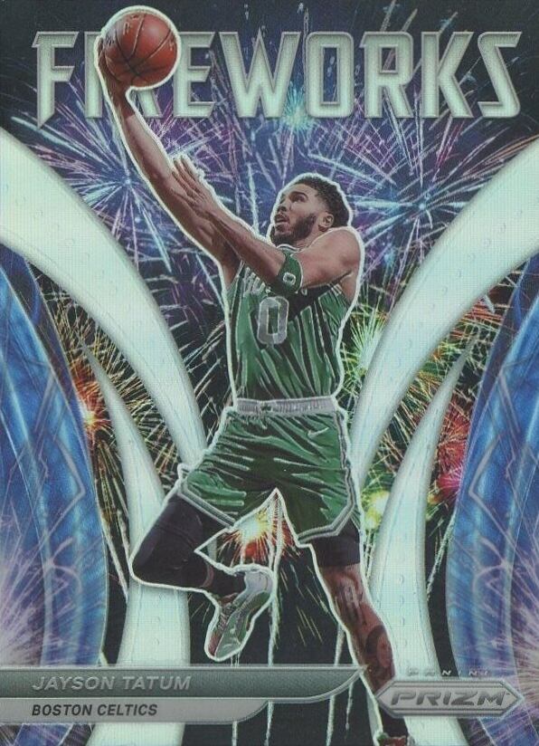 2021 Panini Prizm Fireworks Jayson Tatum #15 Basketball Card