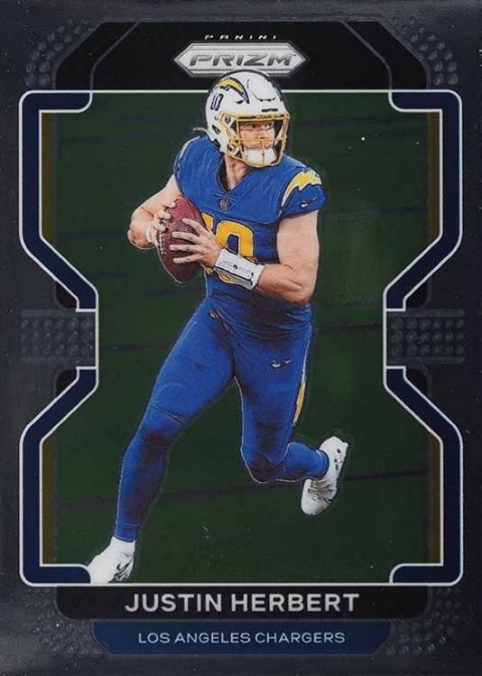 2021 Panini Prizm Justin Herbert #169 Football Card