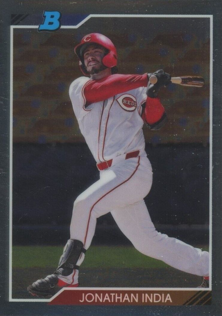 2020 Bowman Heritage Chrome Prospects Jonathan India #JI Baseball Card