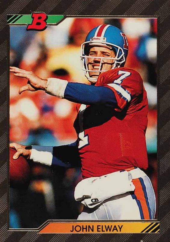 1992 Bowman John Elway #193 Football Card