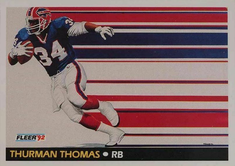 1992 Fleer Thurman Thomas #476 Football Card