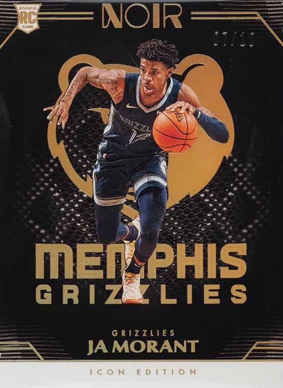 2019 Panini Noir Ja Morant #188 Basketball Card