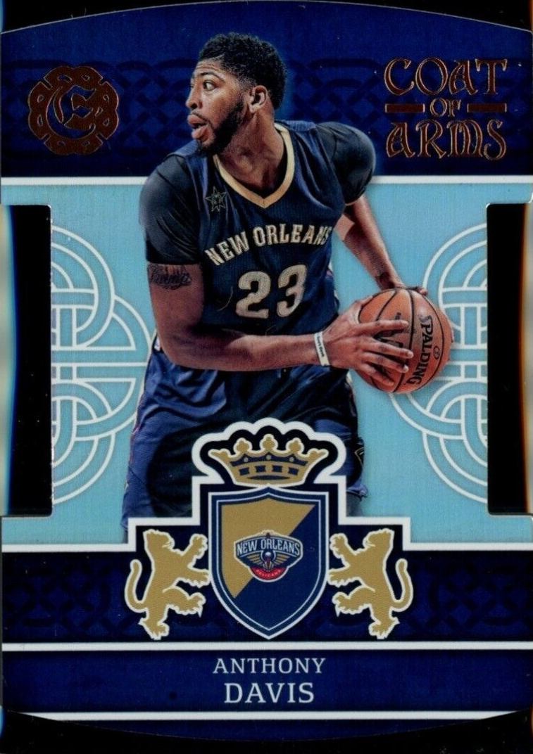 2016 Panini Excalibur Coat of Arms Die-Cut Anthony Davis #36 Basketball Card