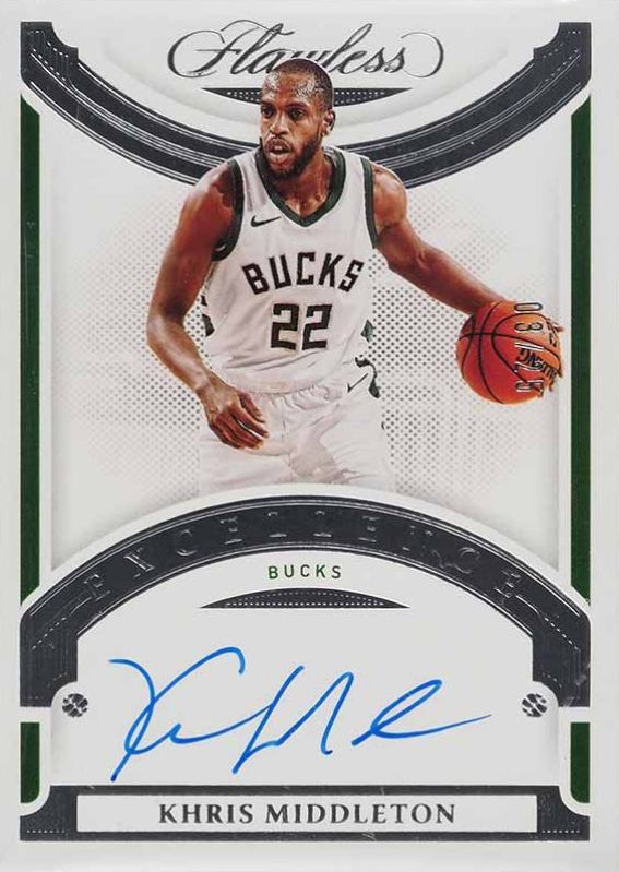 2020 Panini Flawless Excellence Signatures Khris Middleton #EXSKHR Basketball Card