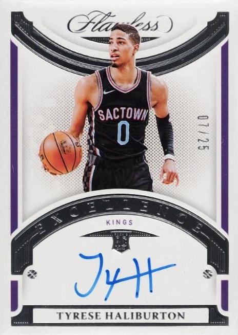 2020 Panini Flawless Excellence Signatures Tyrese Haliburton #EXSHAL Basketball Card