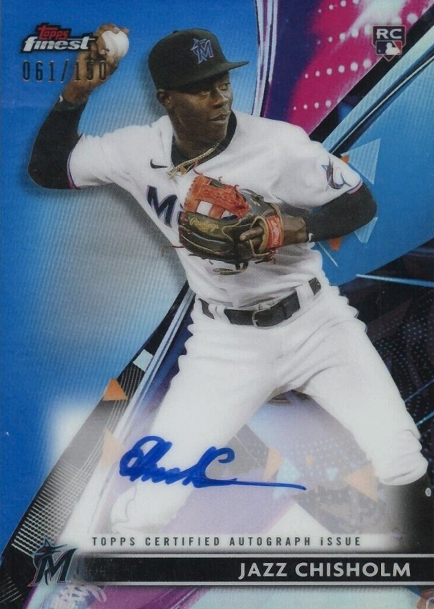 2021 Topps Finest Finest Autographs Jazz Chisholm #JCH Baseball Card