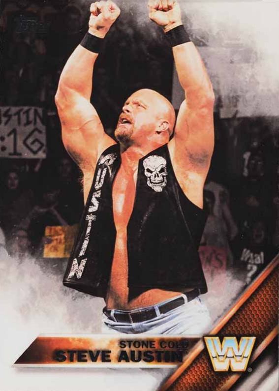 2016  Topps WWE Then, Now, Forever Steve Austin #195 Other Sports Card