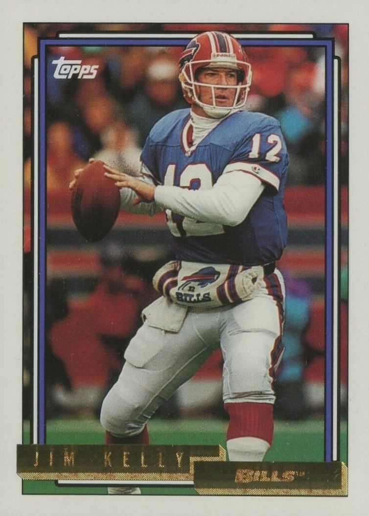 1992 Topps Gold Jim Kelly #733 Football Card