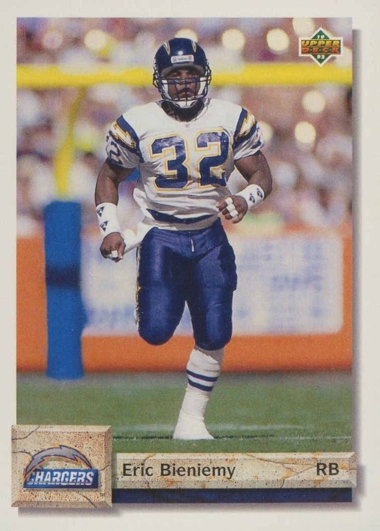 1992 Upper Deck Eric Bieniemy #287 Football Card