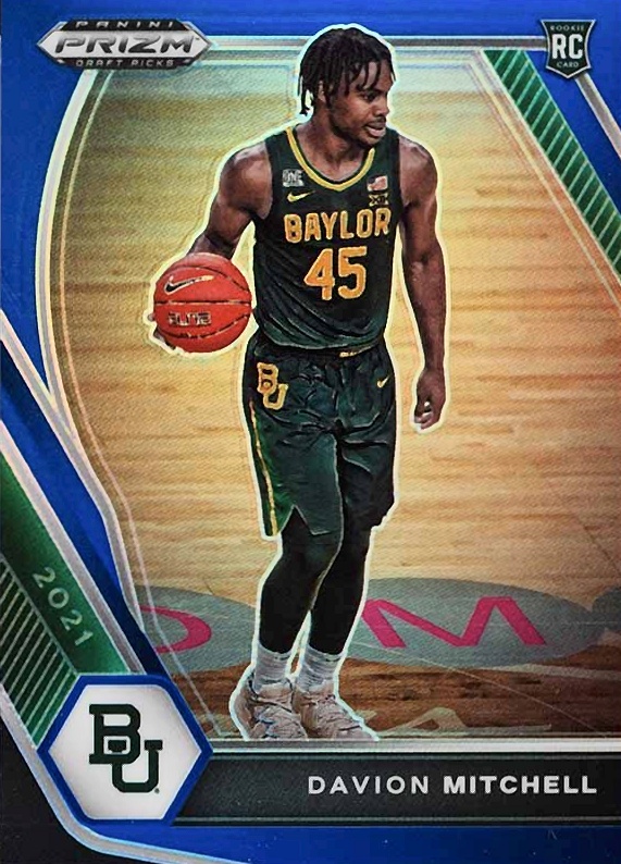 2021 Panini Prizm Draft Picks Davion Mitchell #13 Basketball Card