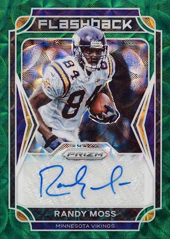 2021 Panini Prizm Flashback Autographs Randy Moss #FARM Football Card