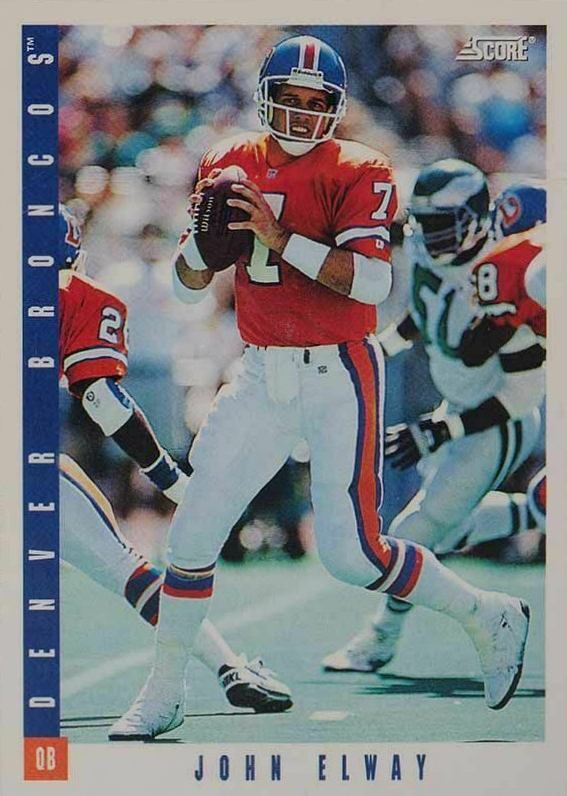 1993 Score John Elway #40 Football Card