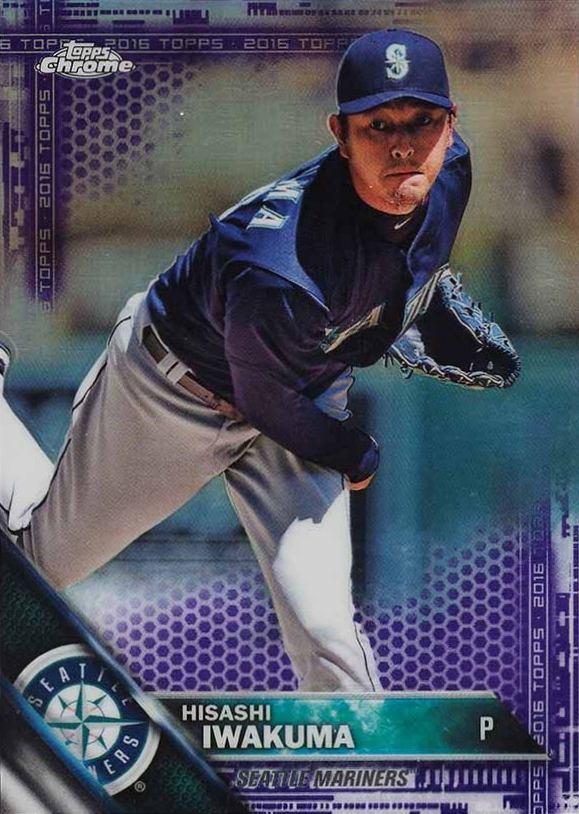 2016 Topps Chrome Hisashi Iwakuma #61 Baseball Card