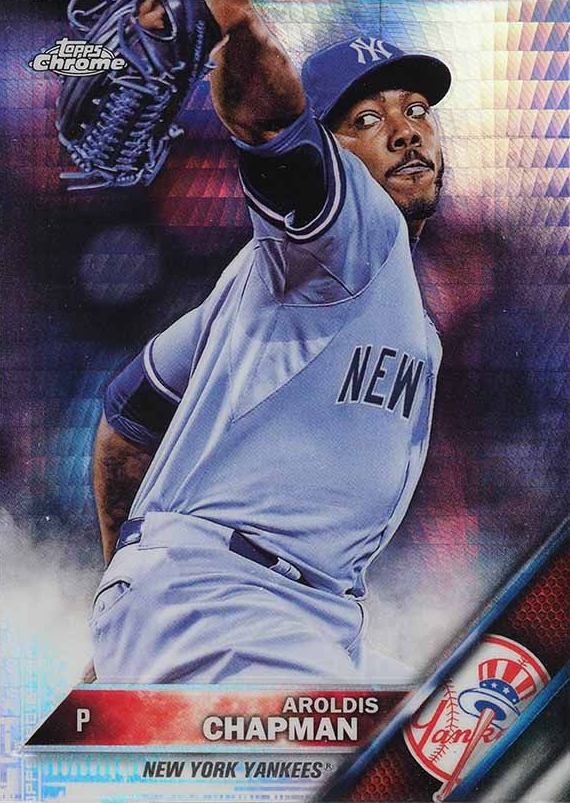 2016 Topps Chrome Aroldis Chapman #141 Baseball Card