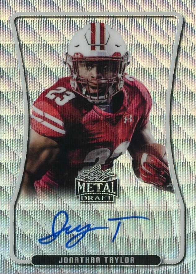 2020 Leaf Metal Draft Autograph Portrait Jonathan Taylor #BAPJT1 Football Card