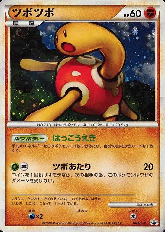 2010 Pokemon Japanese Promo Shuckle-Holo #067 TCG Card