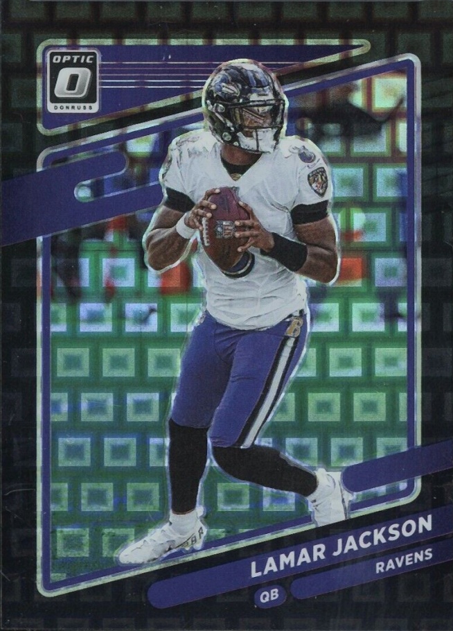 2021 Panini Donruss Optic Lamar Jackson #128 Football Card